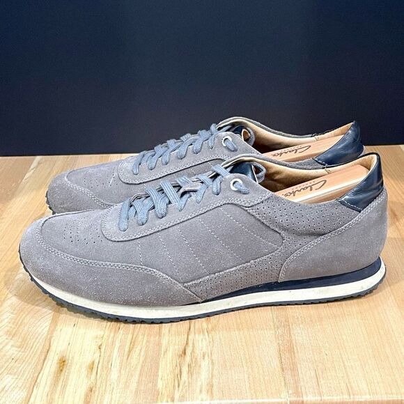 Trask Gray Suede Retro Sneakers. Size 10.5M. - Picture 3 of 8